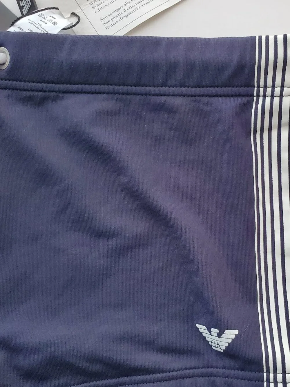 Emporio Armani Men's Square Cut Swimsuit - Size 48/ US Medium 34